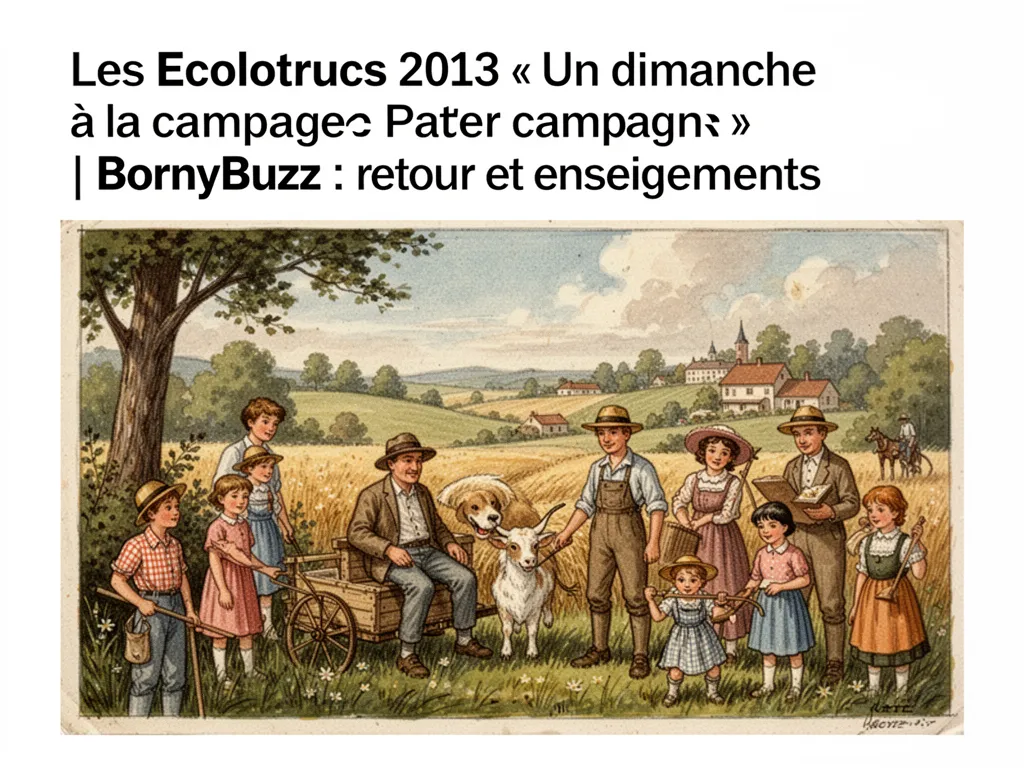 Les Ecolotrucs 2013 « Un dimanche à la campagne » | BornyBuzz : retour et enseignements