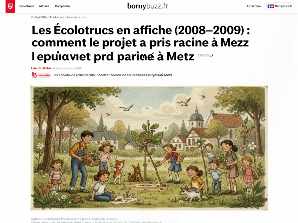 Les Écolotrucs en affiche (2008–2009) : comment le projet a pris racine à Metz