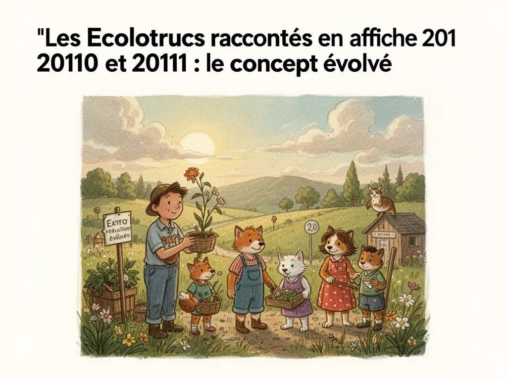 Les Ecolotrucs racontés en affiche 2010 et 2011 : le concept évolue