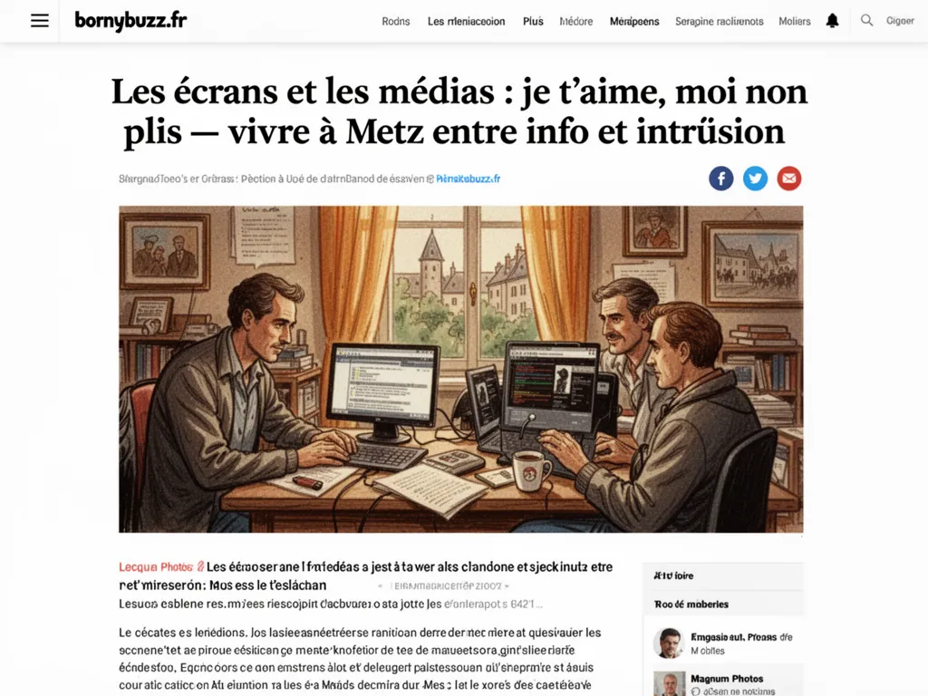 Les écrans et les médias : je t'aime, moi non plus : vivre à Metz entre info et intrusion