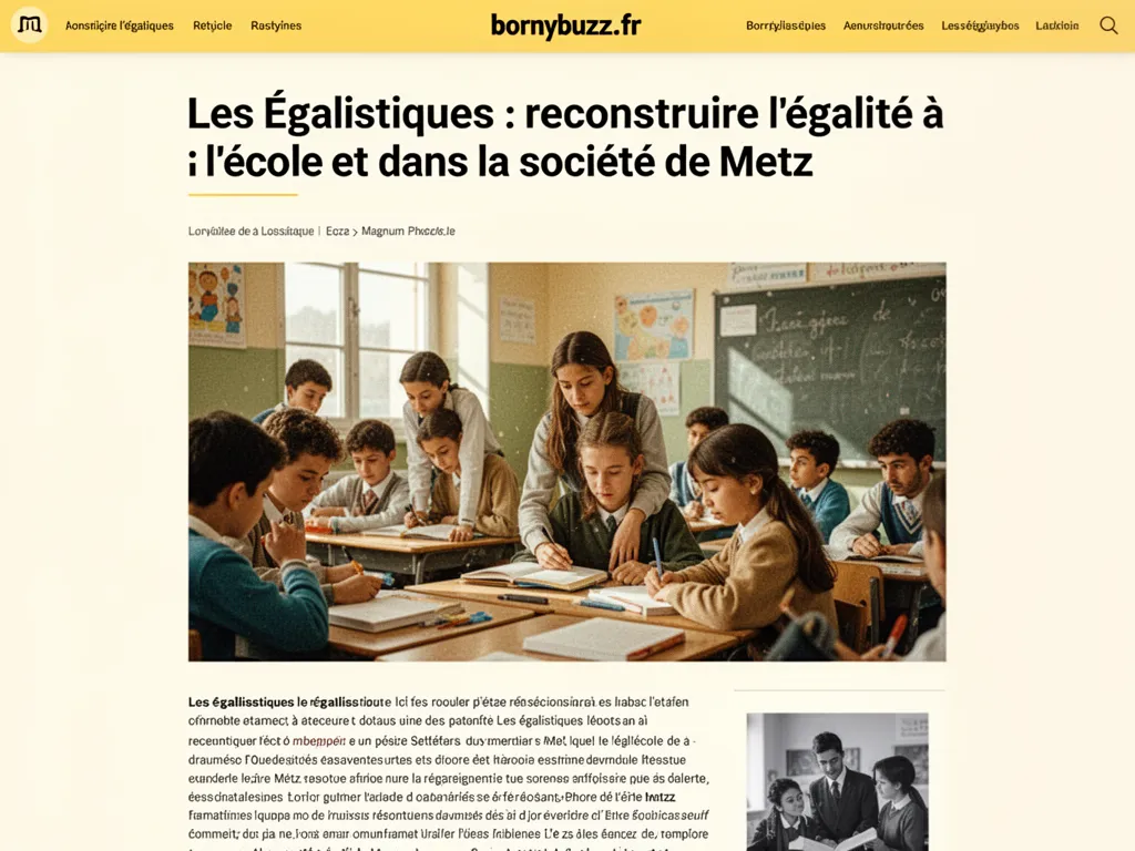 Les Égalistiques : reconstruire l'égalité à l'école et dans la société de Metz