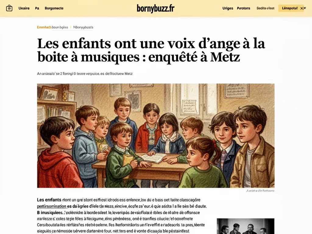 Les enfants ont une voix dange a la boite a musiques : enquête à Metz