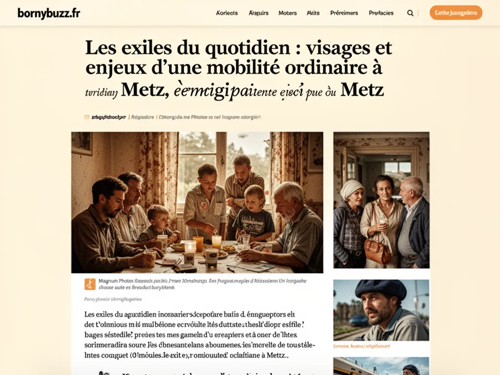 Les exiles du quotidien : visages et enjeux d'une mobilité ordinaire à Metz