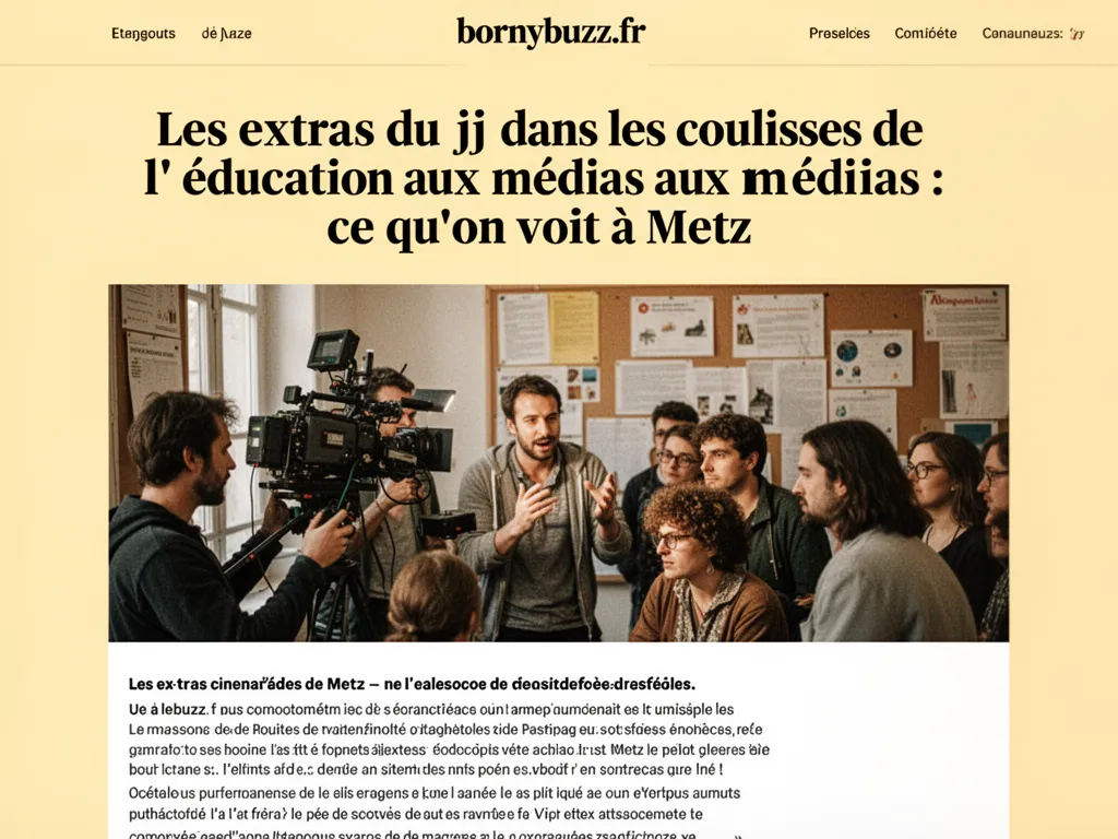 Les extras du jj dans les coulisses de l'éducation aux médias : ce qu'on voit à Metz