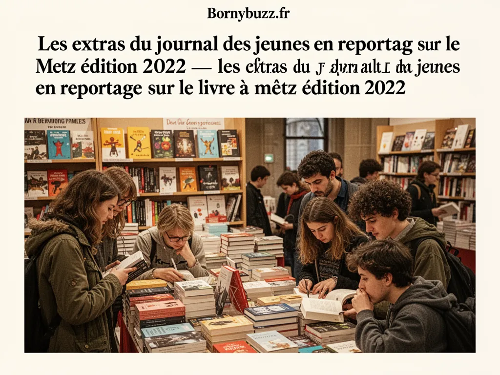 Les extras du journal des jeunes en reportage sur le livre à Metz édition 2022 — les extras du journal des jeunes en reportage sur le livre a metz edition 2022