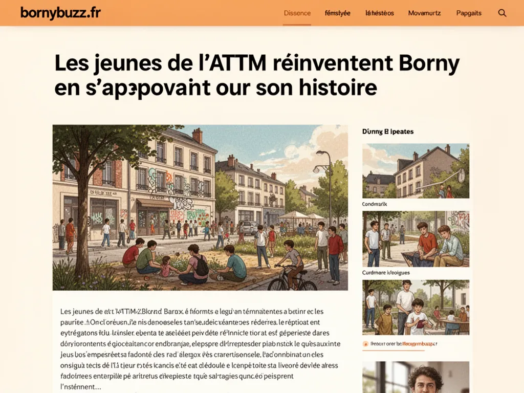 Les jeunes de l'ATTM réinventent Borny en s'appuyant sur son histoire