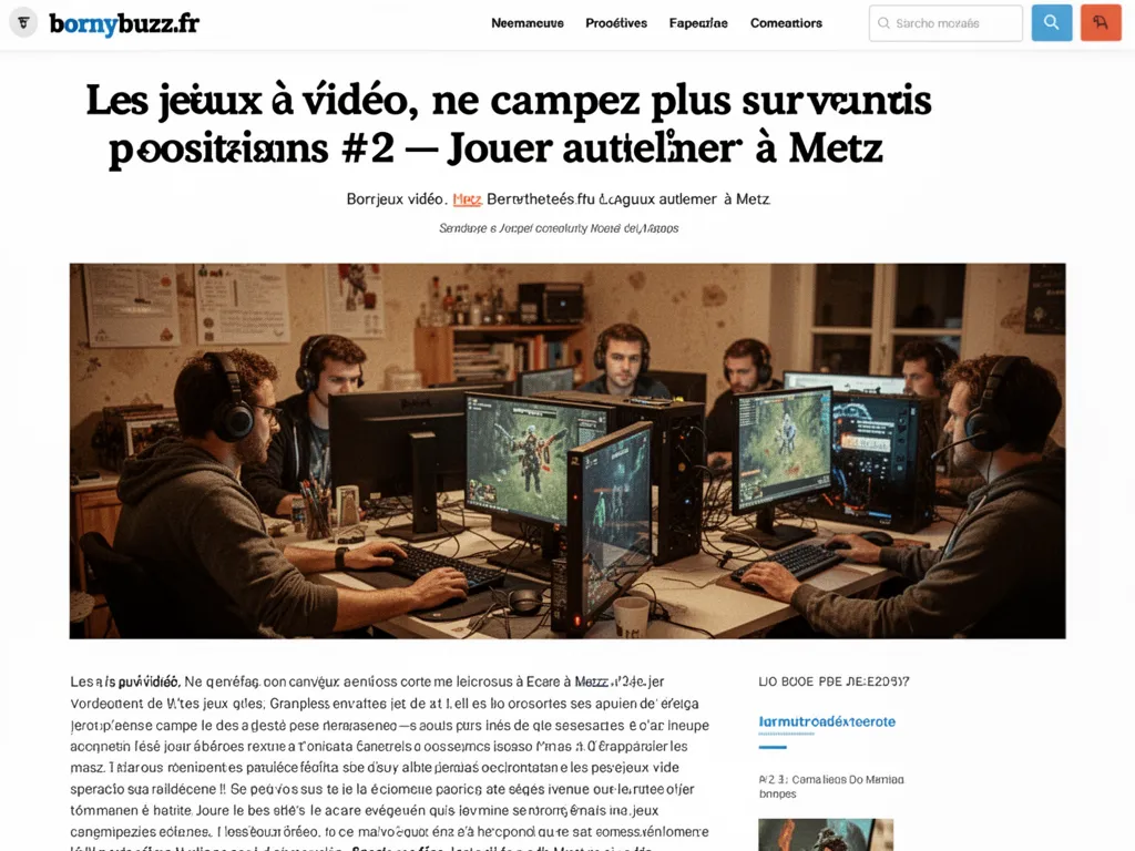 Les jeux vidéo, ne campez plus sur vos positions #2 : Jouer autrement à Metz