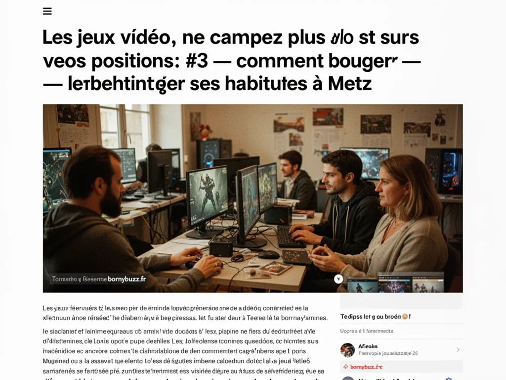 Les jeux vidéo, ne campez plus sur vos positions #3 — comment bouger ses habitudes à Metz