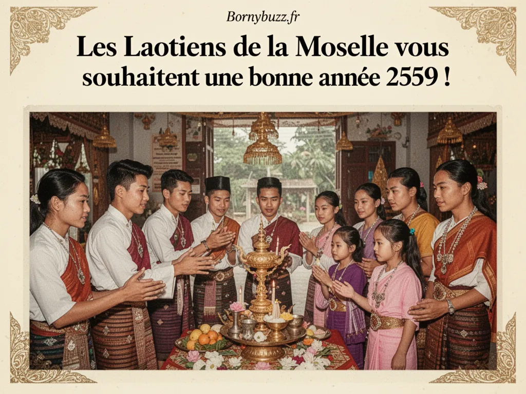 Les Laotiens de la Moselle vous souhaitent une bonne année 2559 !