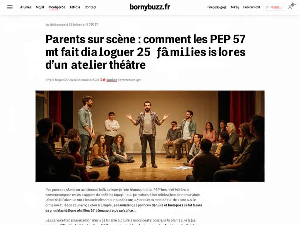 Parents sur scène : comment les PEP 57 ont fait dialoguer 25 familles lors d’un atelier théâtre