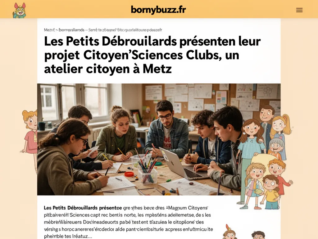 Les Petits Débrouillards présentent leur projet Citoyen’Sciences Clubs, un atelier citoyen à Metz