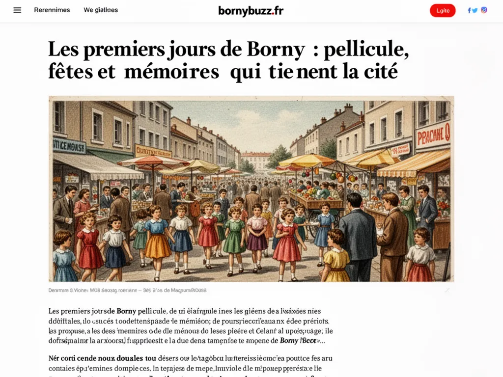 Les premiers jours de Borny : pellicule, fêtes et mémoires qui tiennent la cité