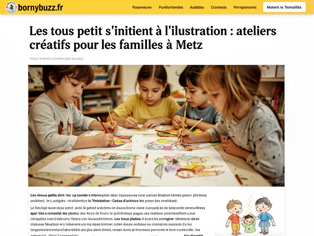Les tous petits s'initient à l'illustration : ateliers créatifs pour les familles à Metz