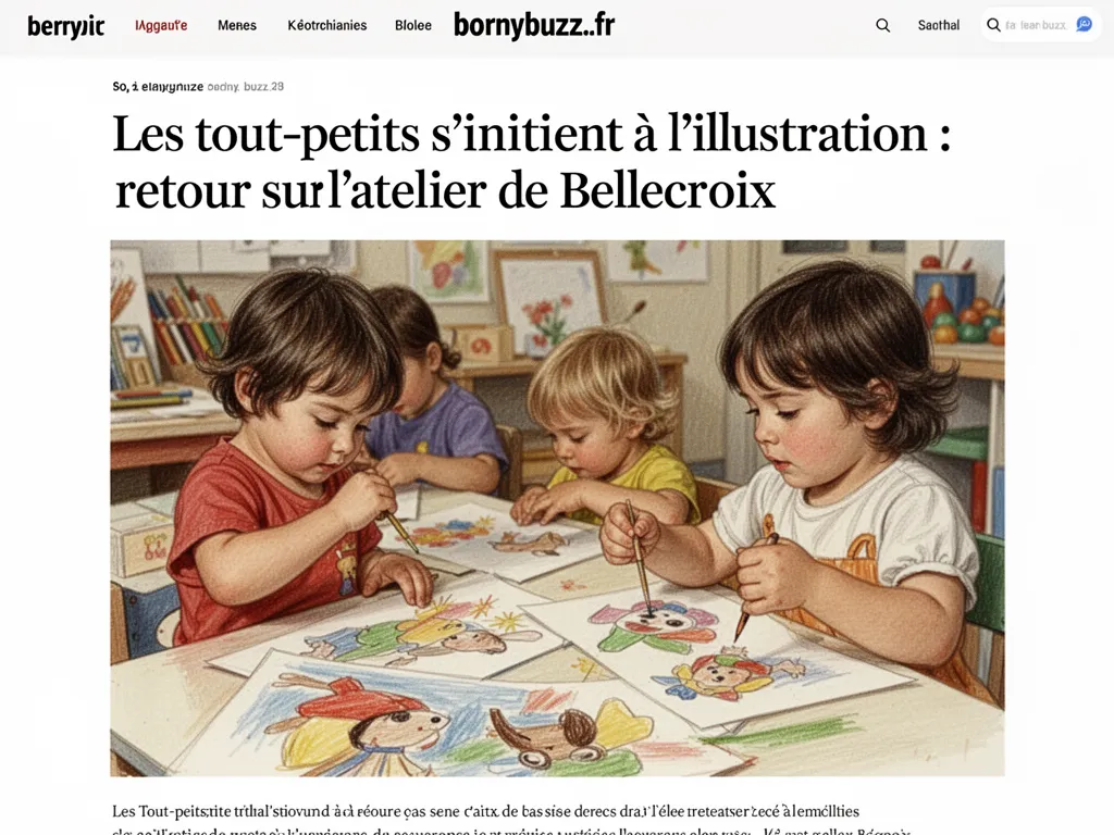 Les tout‑petits s'initient à l'illustration : retour sur l'atelier de Bellecroix