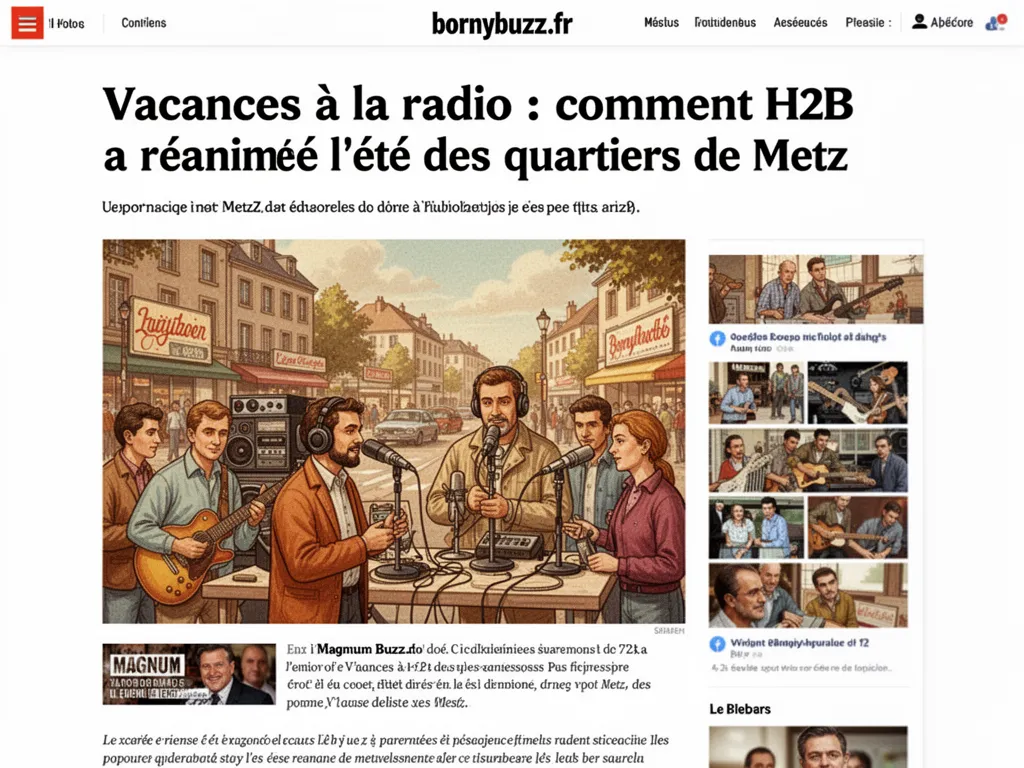 Vacances à la radio : comment H2B a réanimé l'été des quartiers de Metz