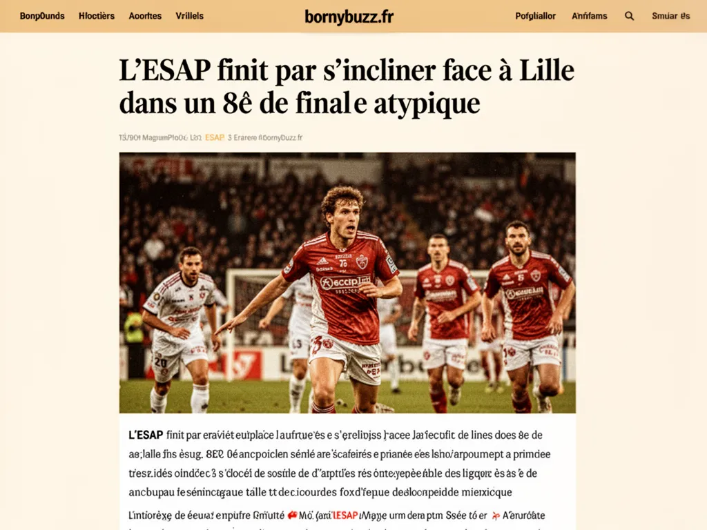L'ESAP finit par s'incliner face à Lille dans un 8e de finale atypique