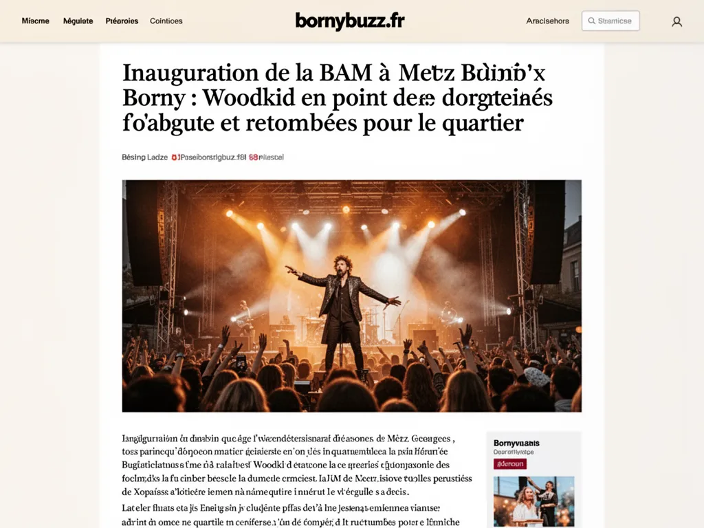 Inauguration de la BAM à Metz Borny : Woodkid en point d’orgue et retombées pour le quartier