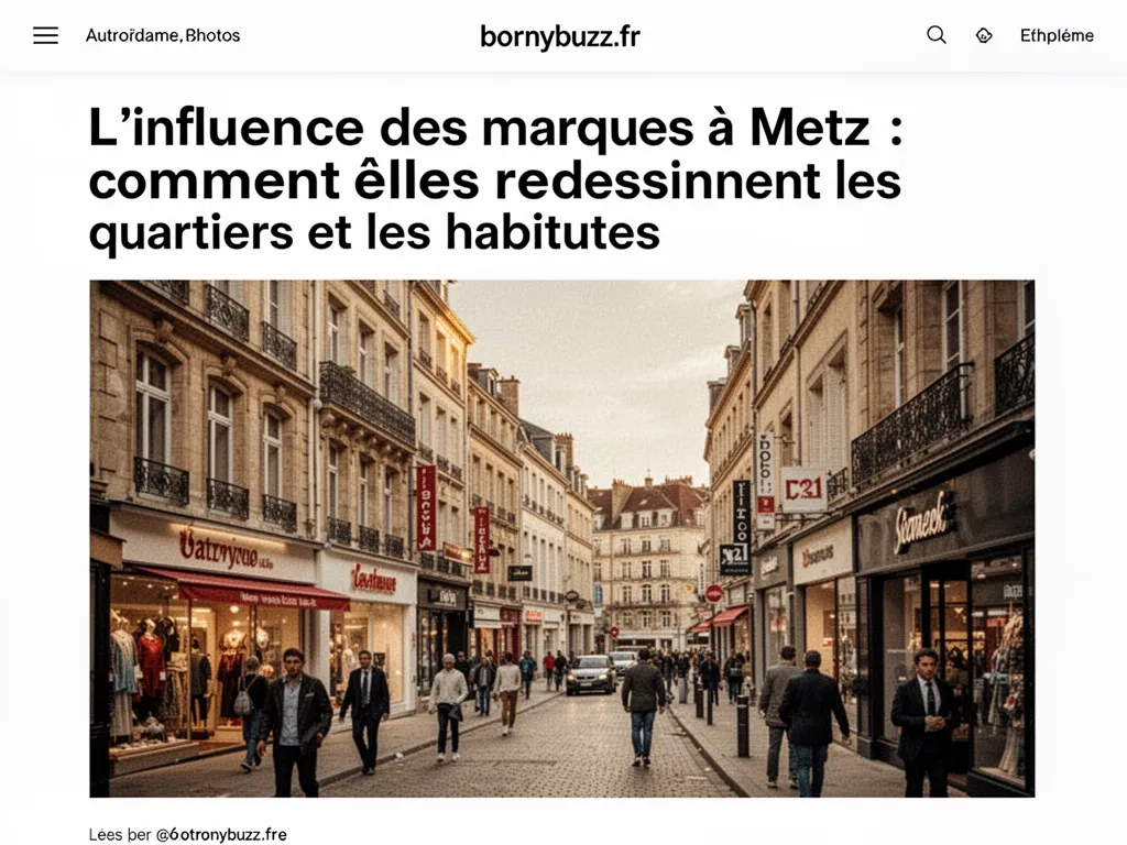 L'influence des marques à Metz : comment elles redessinent les quartiers et les habitudes