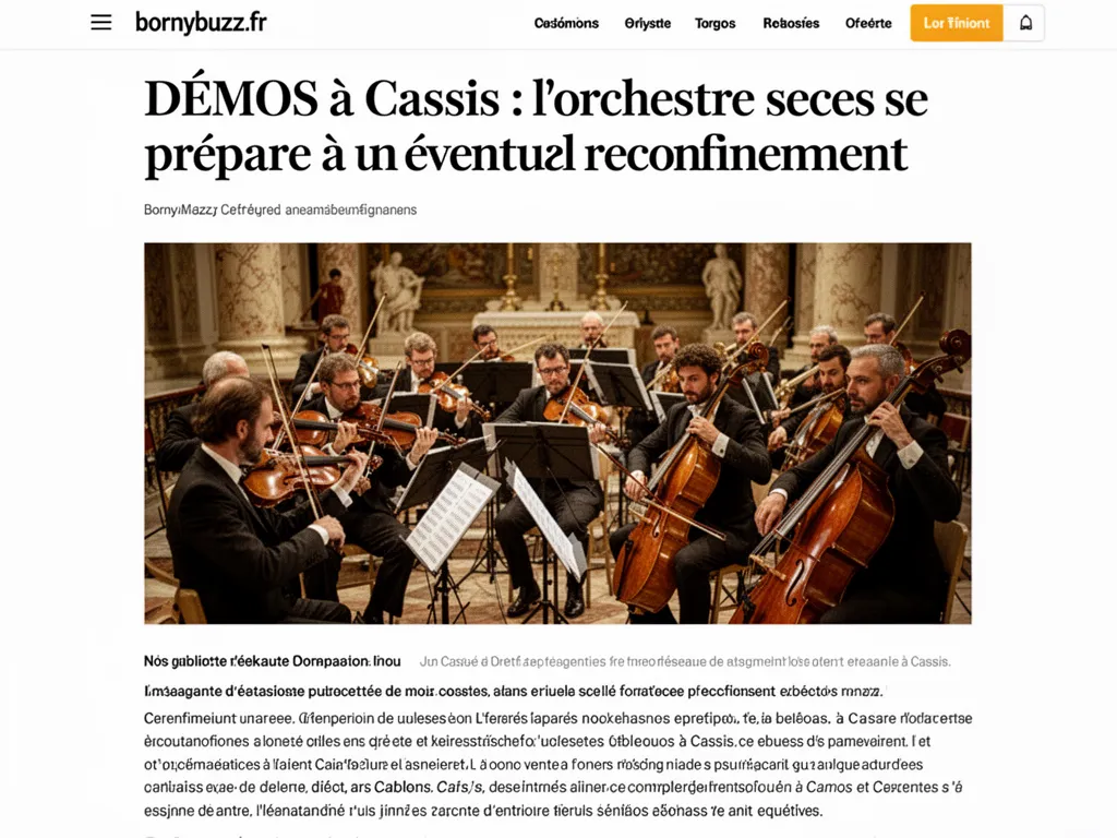 DÉMOS à Cassis : l’orchestre se prépare à un éventuel reconfinement