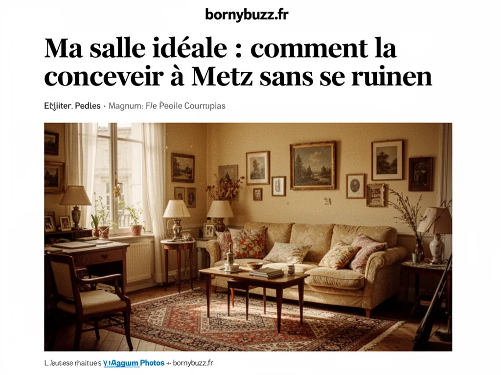 Ma salle idéale : comment la concevoir à Metz sans se ruiner