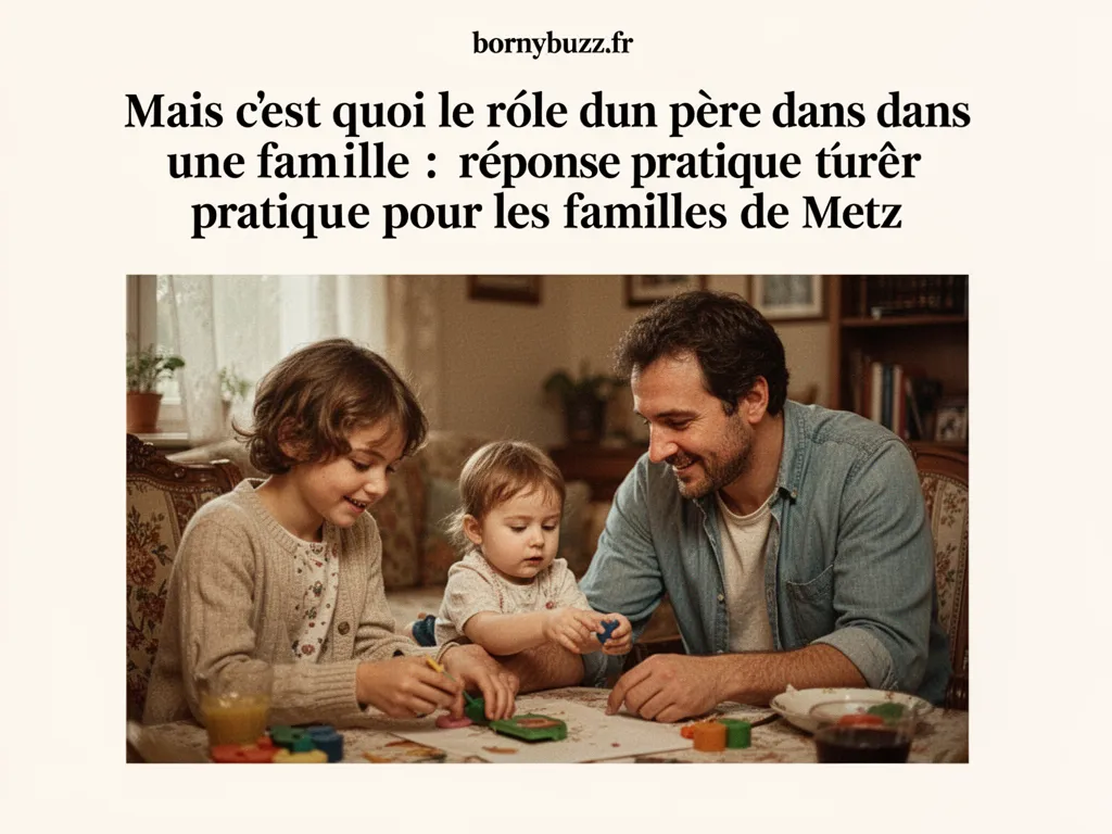 Mais cest quoi le role dun pere dans une famille : réponse pratique pour les familles de Metz