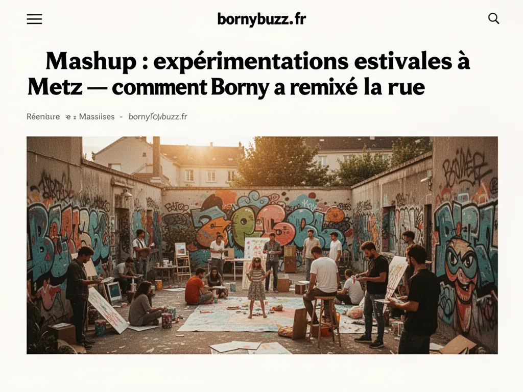 Mashup : expérimentations estivales à Metz — comment Borny a remixé la rue