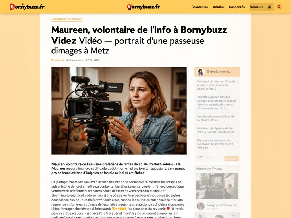 Maureen, volontaire de l'info à Bornybuzz Vidéo : portrait d’une passeuse d’images à Metz