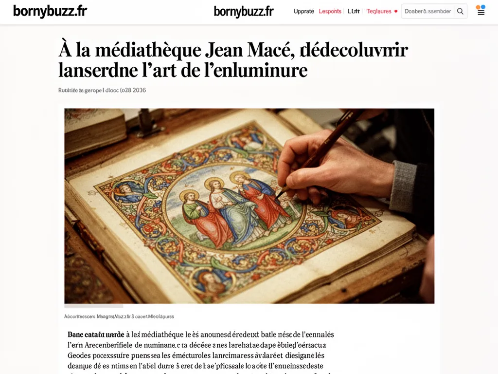 À la médiathèque Jean Macé, redécouvrir l’art de l’enluminure