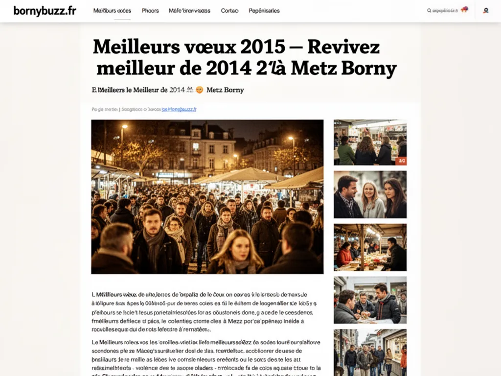 Meilleurs vœux 2015 : Revivez le meilleur de 2014 à Metz Borny