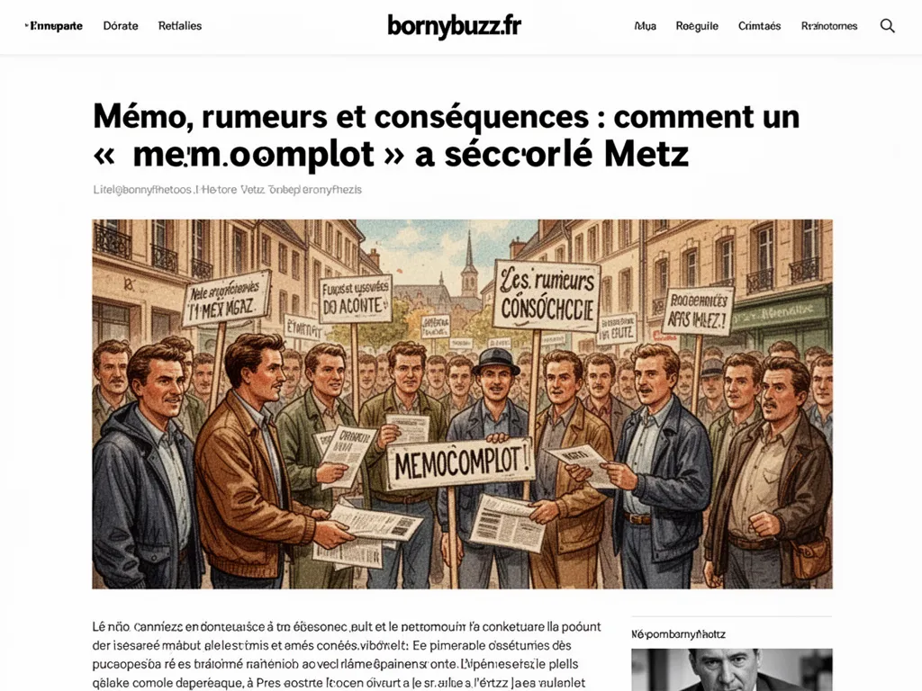 Mémo, rumeurs et conséquences : comment un « memocomplot » a secoué Metz