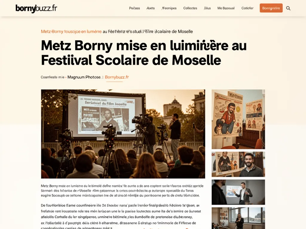 Metz Borny mise en lumière au Festival du Film Scolaire de Moselle