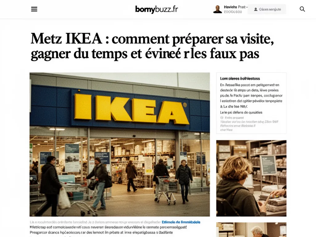 Metz IKEA : comment préparer sa visite, gagner du temps et éviter les faux pas