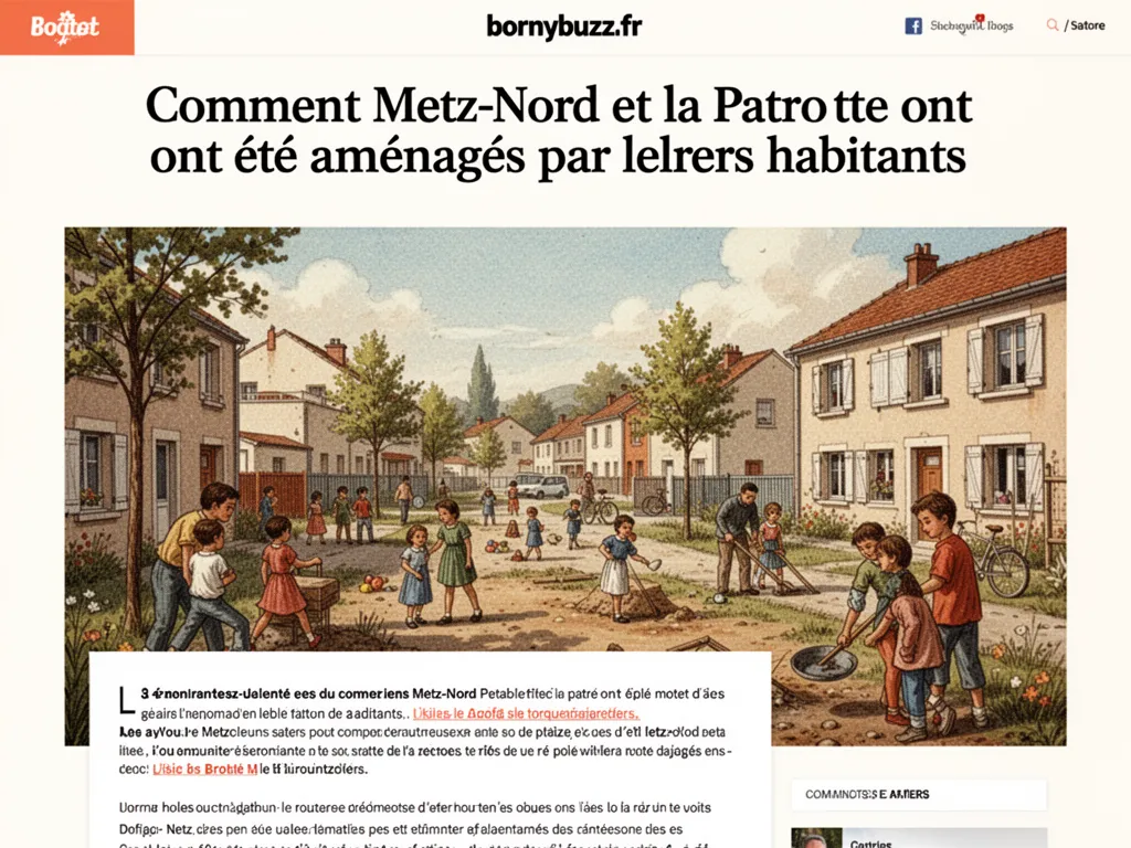 Comment Metz-Nord et la Patrotte ont été aménagés par leurs habitants