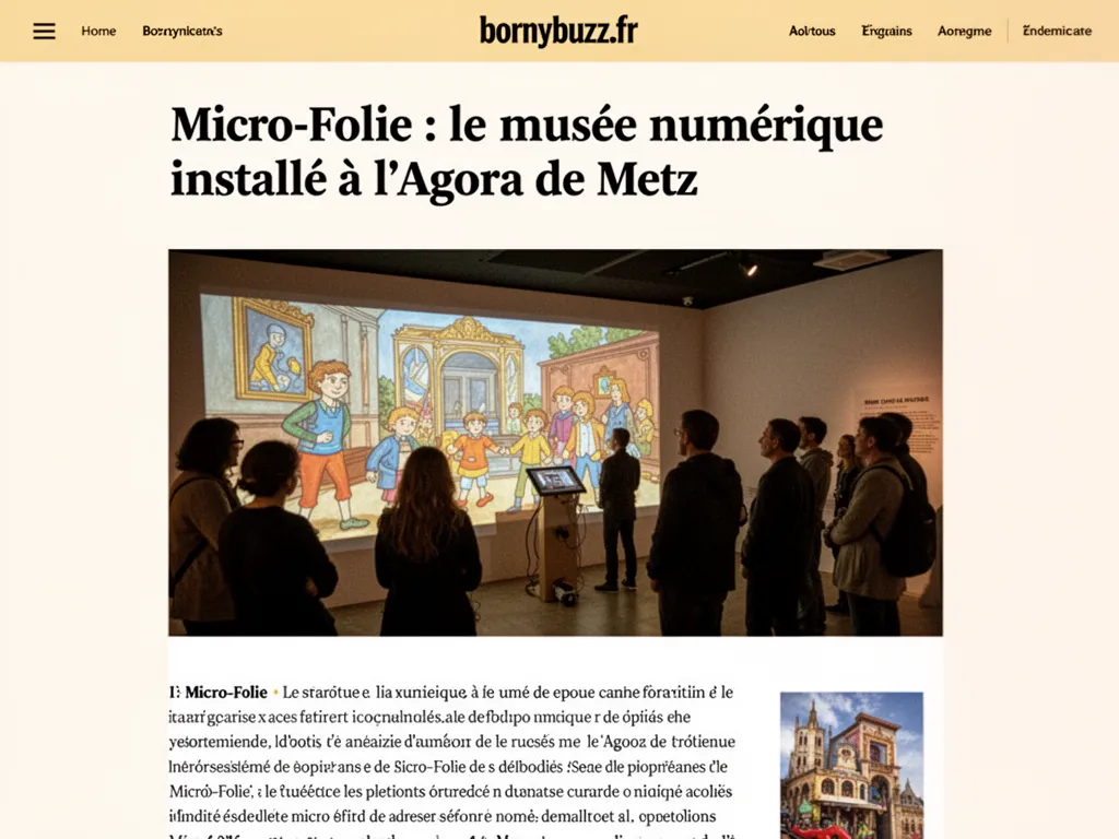 Micro-Folie : le musée numérique installé à l'Agora de Metz