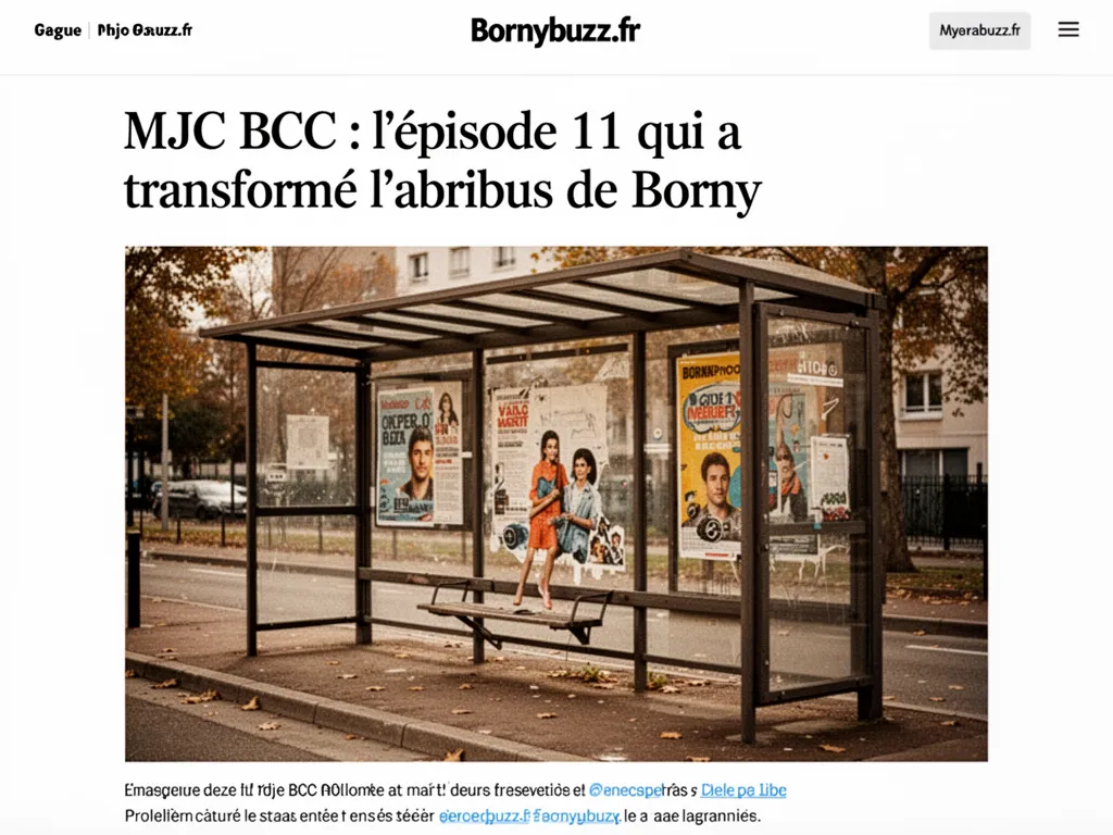MJC BCC : l'épisode 11 qui a transformé l'abribus de Borny