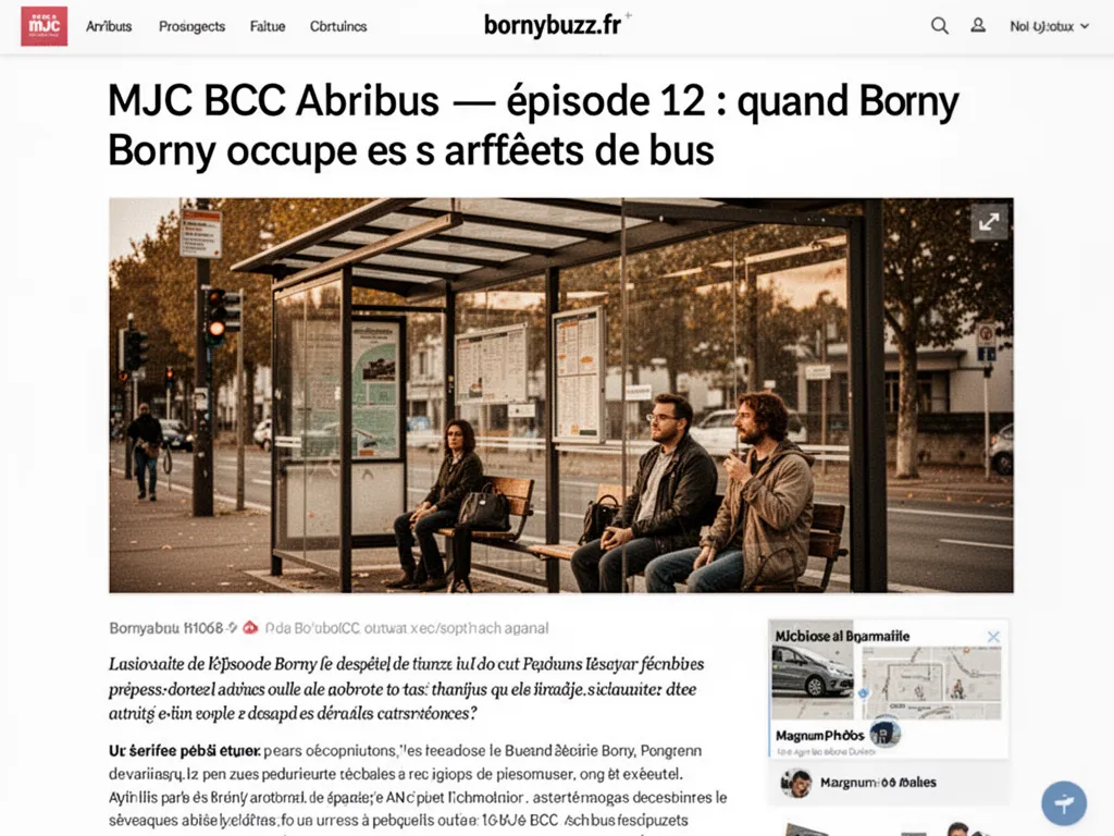 MJC BCC Abribus : épisode 12 : quand Borny occupe ses arrêts de bus