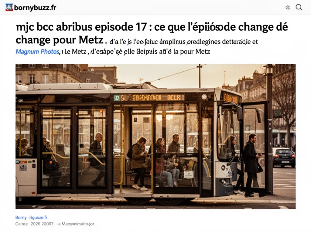 mjc bcc abribus episode 17 : ce que l’épisode change pour Metz
