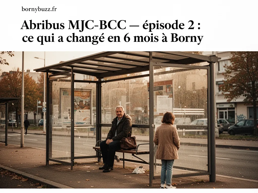 Abribus MJC‑BCC — épisode 2 : ce qui a changé en 6 mois à Borny