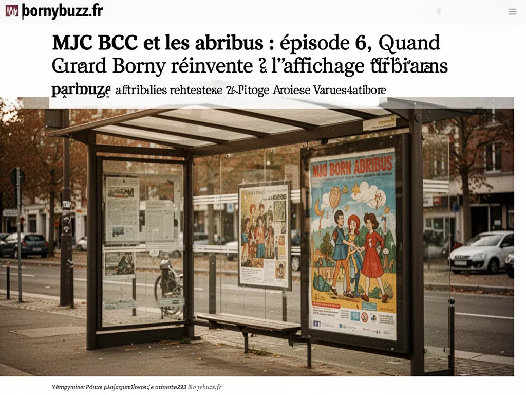 MJC BCC et les abribus : épisode 6, quand Borny réinvente l’affichage urbain