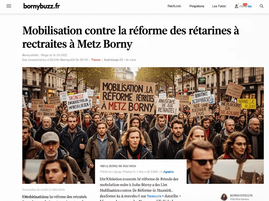 Mobilisation contre la réforme des retraites à Metz Borny (mobilisation contre la reforme des retraites a metz borny)