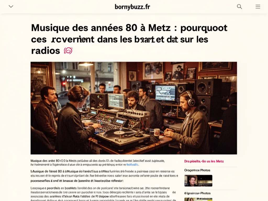 Musique des années 80 à Metz : pourquoi ces sons reviennent dans les bars et sur les radios