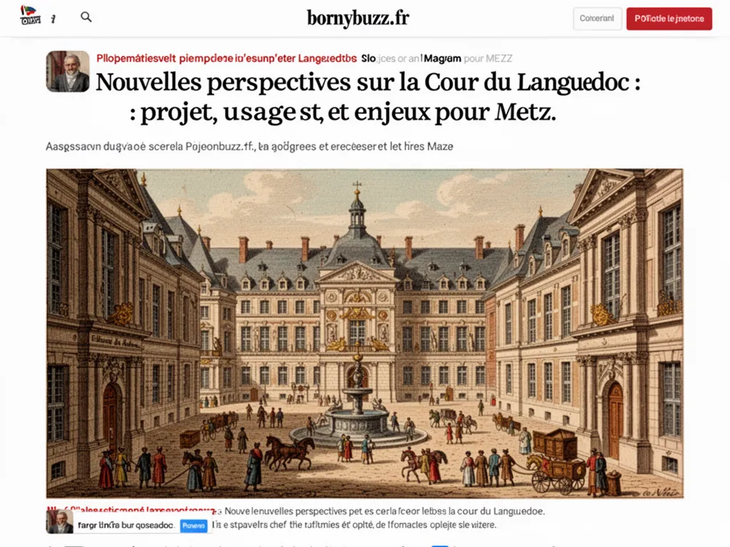 Nouvelles perspectives sur la Cour du Languedoc : projet, usages et enjeux pour Metz