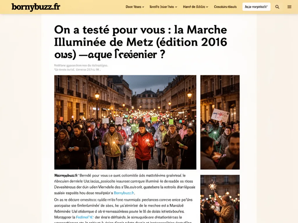 On a testé pour vous : la Marche Illuminée de Metz (édition 2016) — que retenir ?