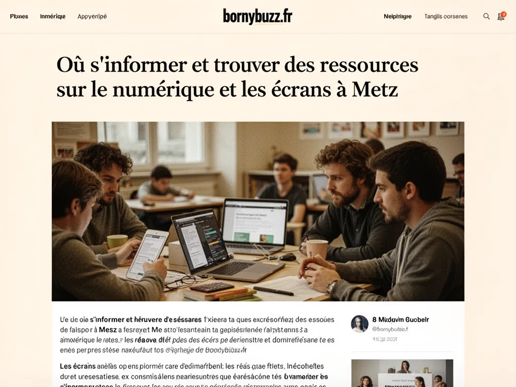 Où s’informer et trouver des ressources sur le numérique et les écrans à Metz