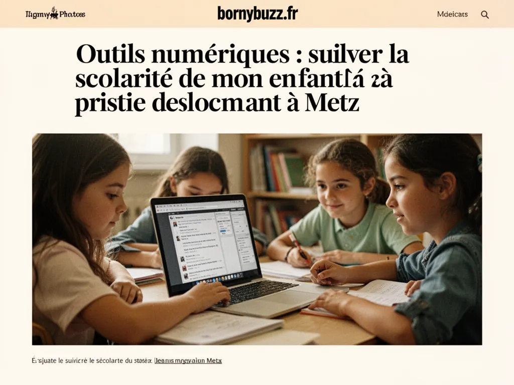 Outils numériques : suivre la scolarité de mon enfant à Metz