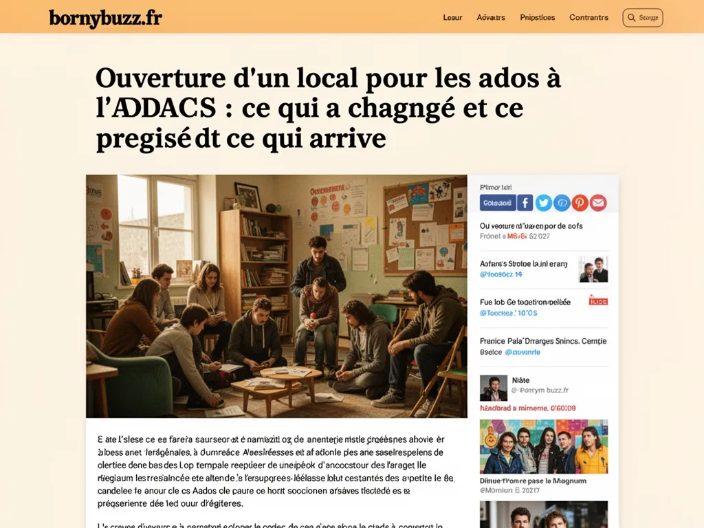 Ouverture d’un local pour les ados à l’ADACS : ce qui a changé et ce qui arrive