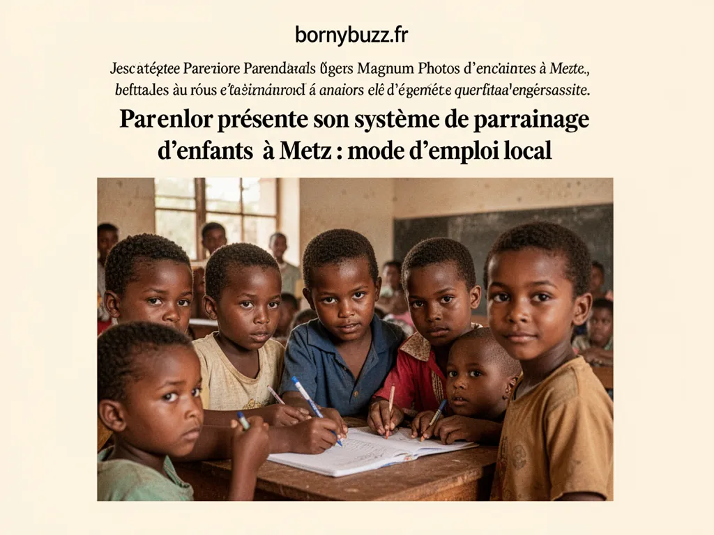 Parenlor présente son système de parrainage d'enfants à Metz : mode d'emploi local