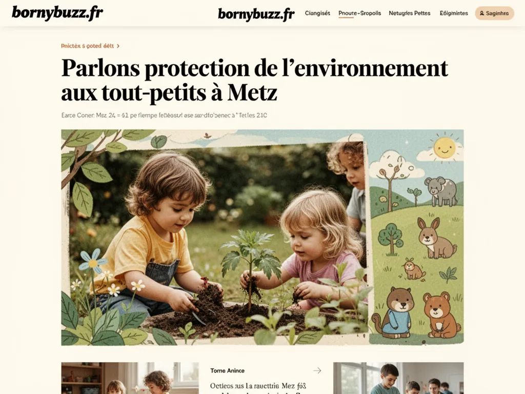 Parlons protection de l'environnement aux tout-petits à Metz