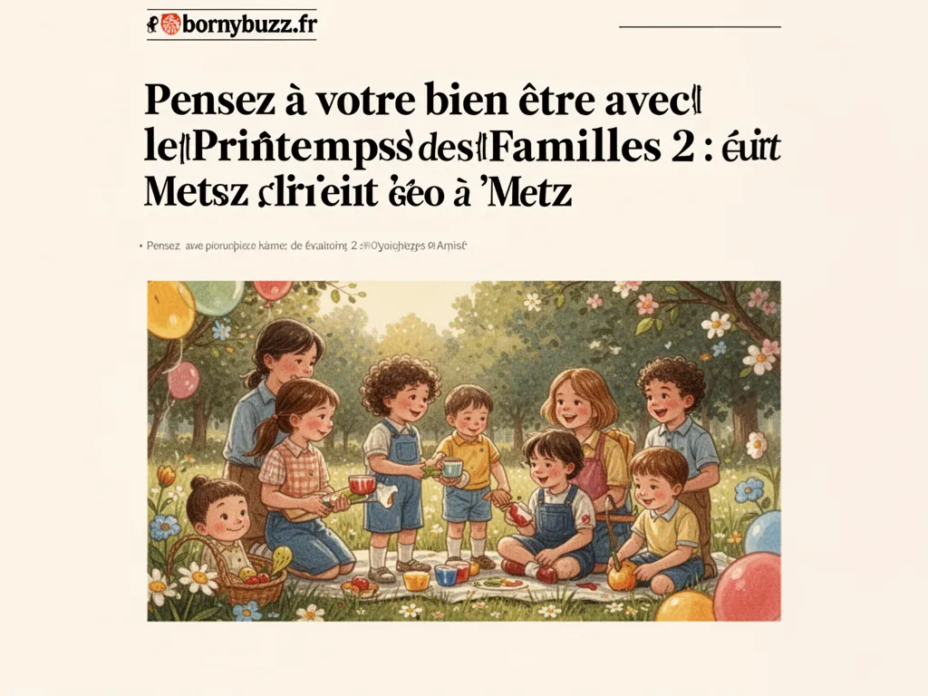 Pensez à votre bien être avec le Printemps des Familles 2 : tout savoir à Metz