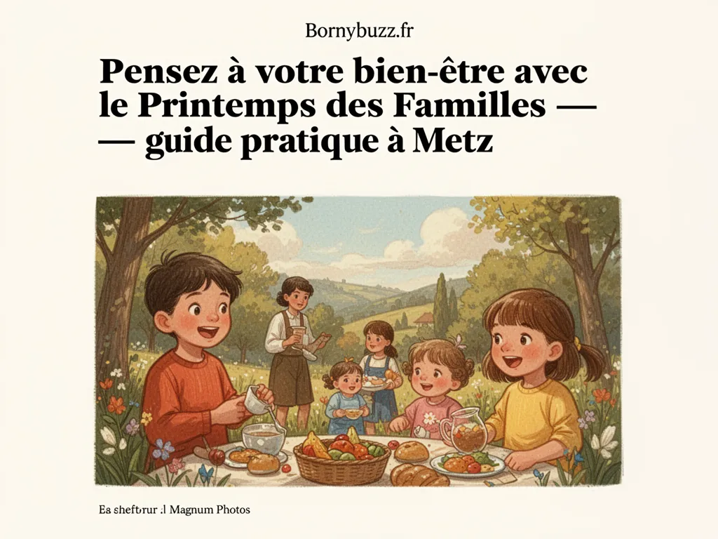 Pensez à votre bien-être avec le Printemps des Familles : guide pratique à Metz